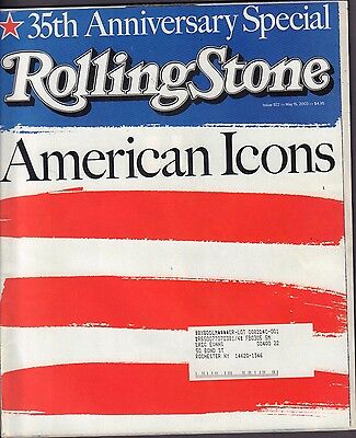 Rolling Stone May 15 2003 35th Anniversary American Icons w/ML GD 082916DBE