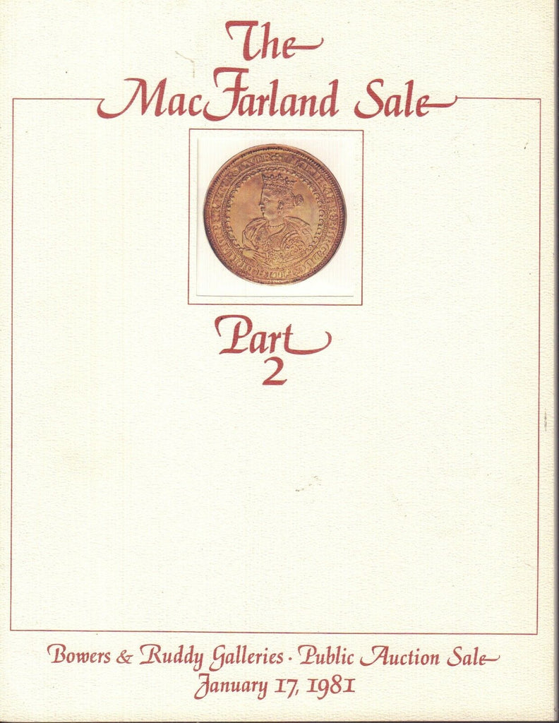 Mac Farland Sale Part 2 Catalog January 17, 1981 031318nonr