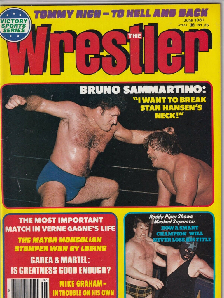 The Wrestler Magazine Bruno Sammartino Stan Hansen June 1981 061719nonr
