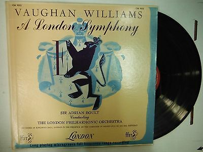 33 RPM Vinyl Vaughan Williams A London Symphony London CM9052 011915KME