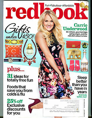 Redbook Magazine December 2013 Carrie Underwood EX 040816jhe