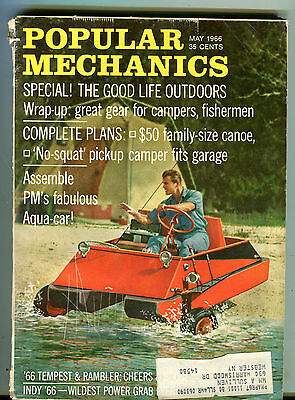 Popular Mechanics Magazine May 1966 PM's Fabulous Aqua-Car EX 033116jhe