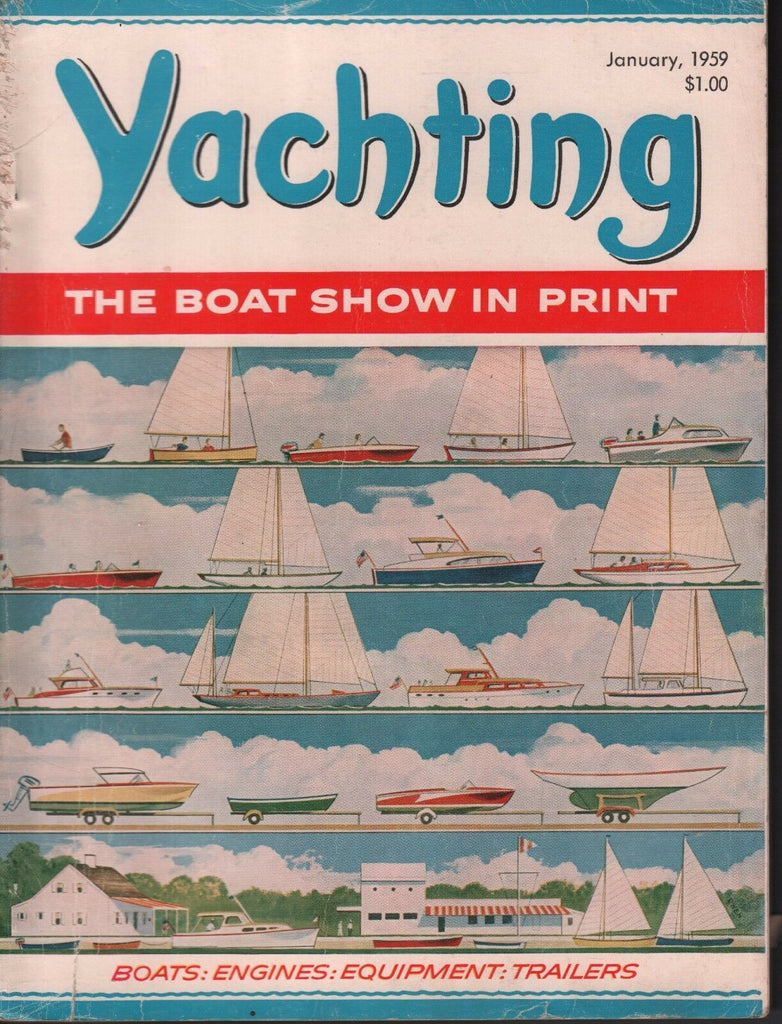 Yachting January 1959 The Boatshow in Print 080317nonDBE