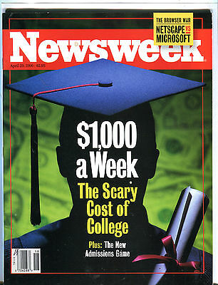 Newsweek Magazine April 29 1996 Scary Cost Of College EX 081216jhe