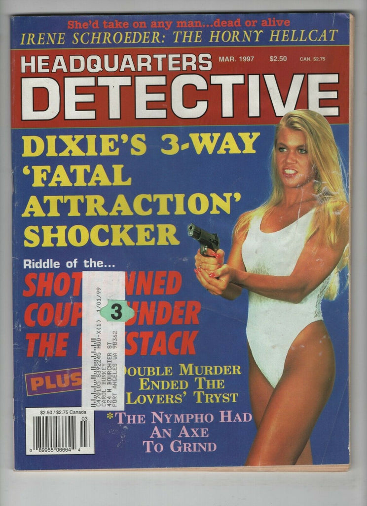 Headquarters Detective Mag Dixie's 3-Way Shocker March 1997 051120nonrh