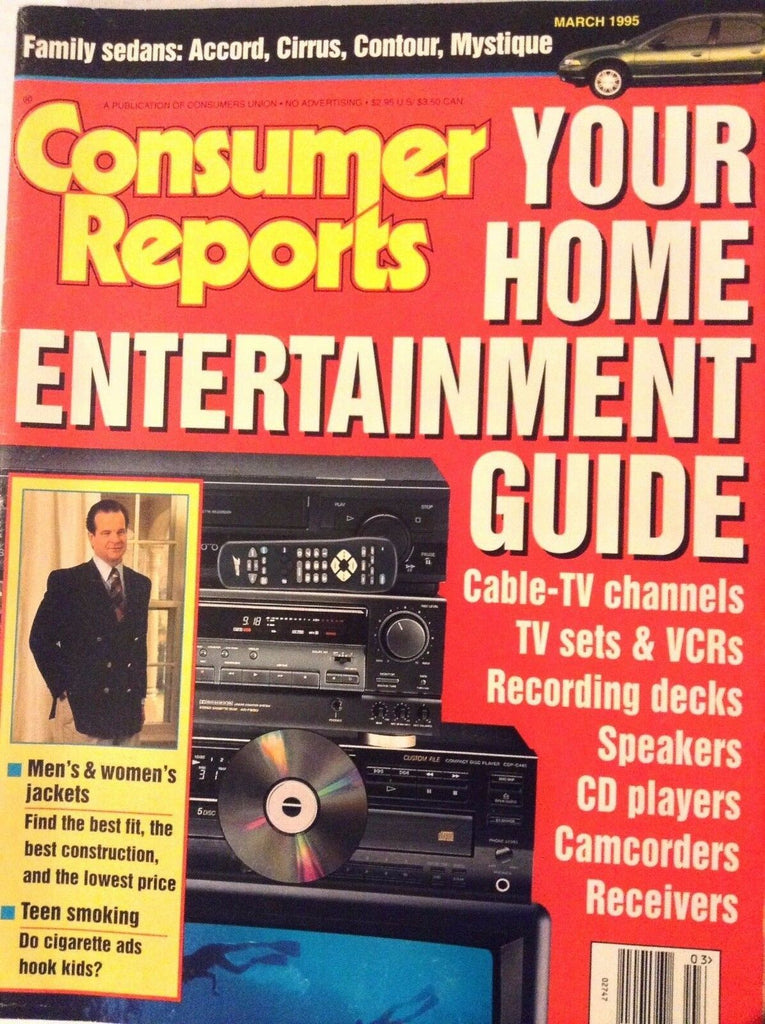 Consumer Reports Magazine Entertainment Guide March 1995 091117nonrh
