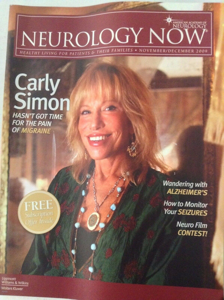 Neurology Now Magazine Carly Simon November/December 2009 081017nonrh2