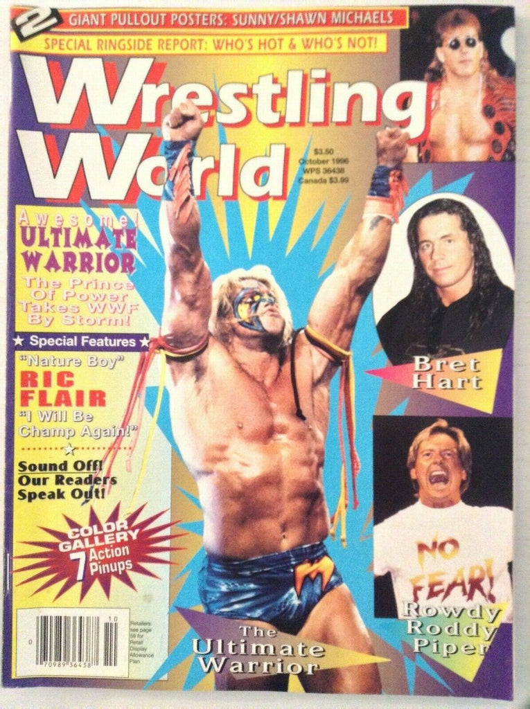 Wrestling World Magazine Ultimate Warrior Ric Flair October 1996 022019nonrh