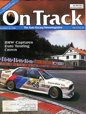 On Track The Auto Racing Newsmagazine October 31, 1988 BMW EX 010816jhe