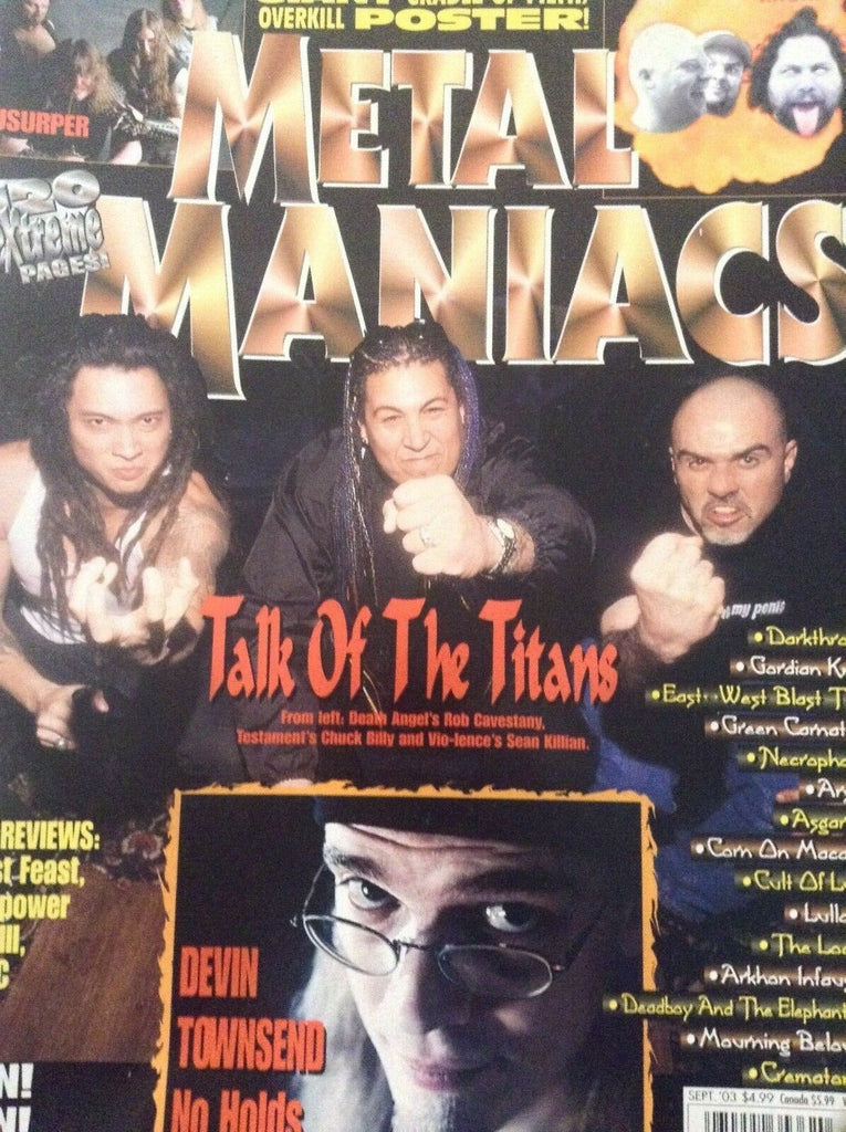 Metal Maniacs Magazine Talk Of The Titans September 2003 012619nonrh
