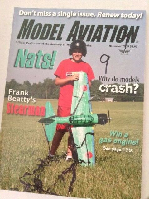 Model Aviation Magazine Frank Beatty's Stearman November 2009 041417nonrh