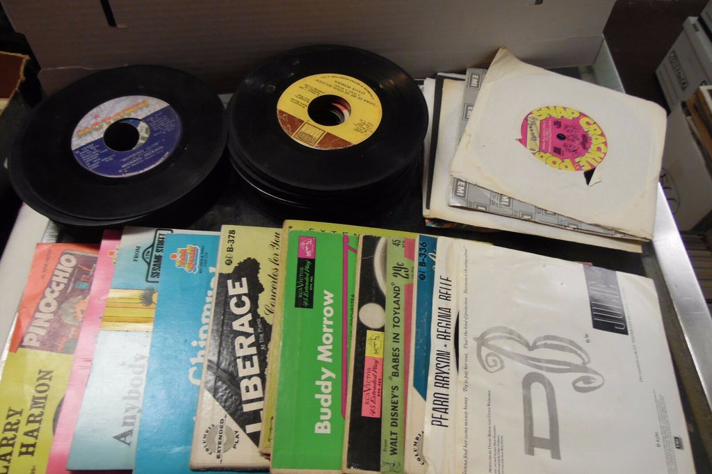 Lot of 77 Various Rock & RnB 45rpm Vinyls Full Artist List in Desc. 021913JDEDB