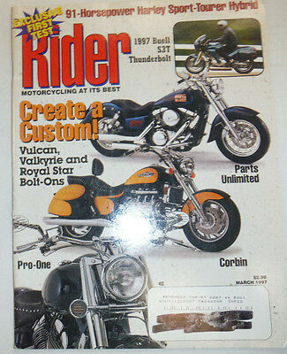 Rider Magazine 1997 Buell S3T Thunderbolt March 1997 041015R