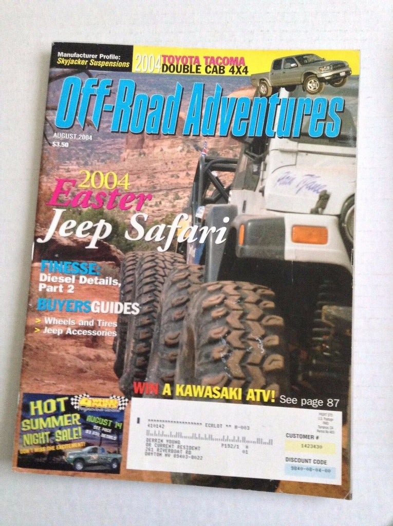 Off Road Adventures Magazine 2004 Easter Jeep Safari August 2004 032217NONRH