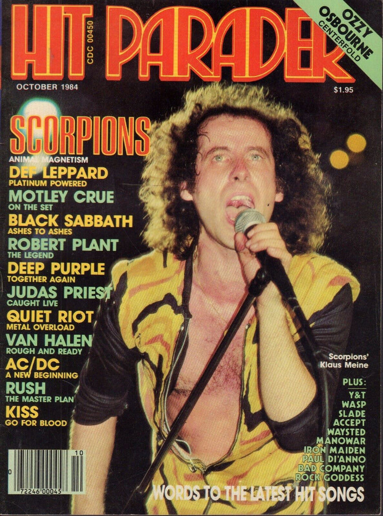 Hit Parader October 1984 Scorpions ,Def Leppard 032917nonDBE2