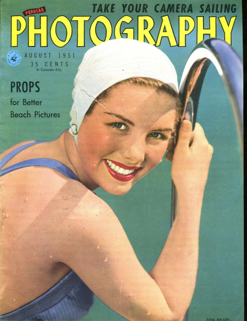 Popular Photography Magazine August 1951 Beach Props VG No ML 120816jhe