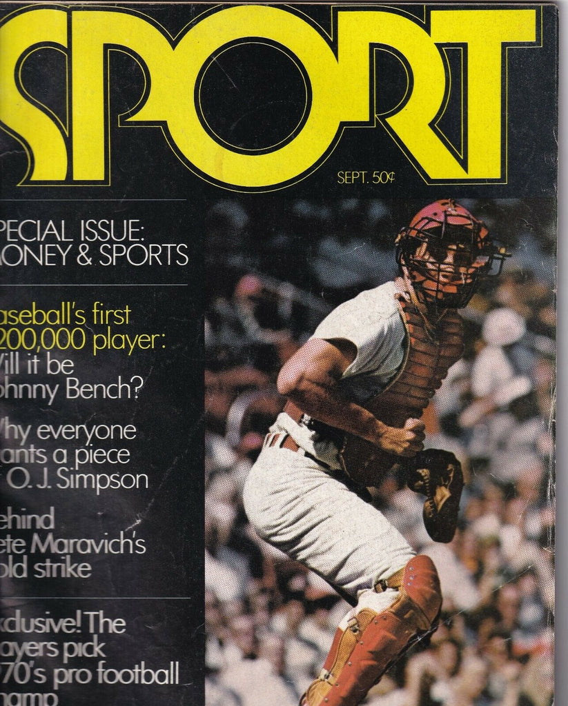 Sport Magazine Johnny Bench Money & Sports September 1970 051919nonr