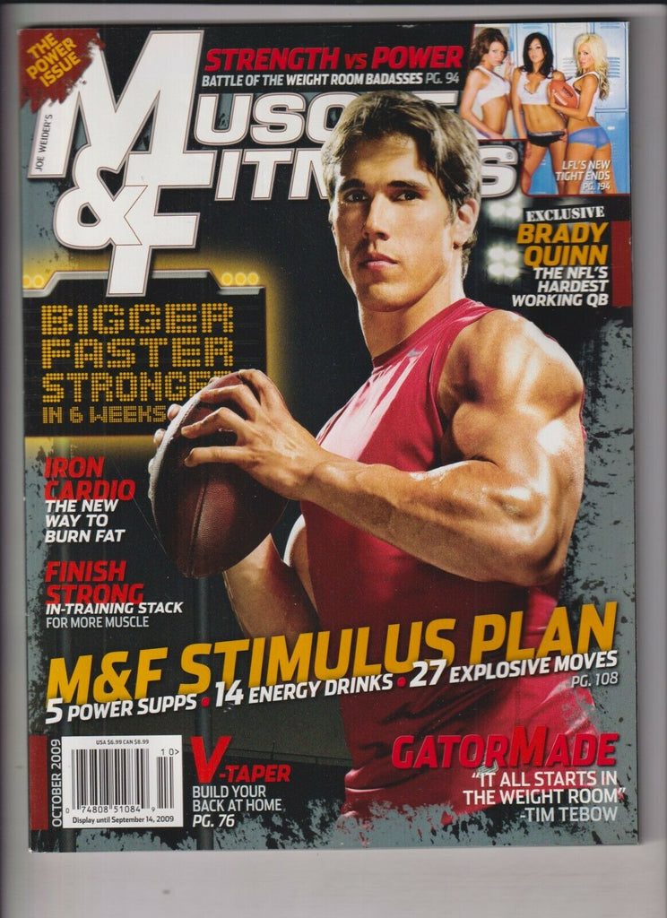 Muscle & Fitness Mag Brady Quinn Power Issue October 2009 030920nonr