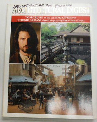Architectural Digest Magazine Tom Cruise & Giorgio Armani November 2003 063015R2