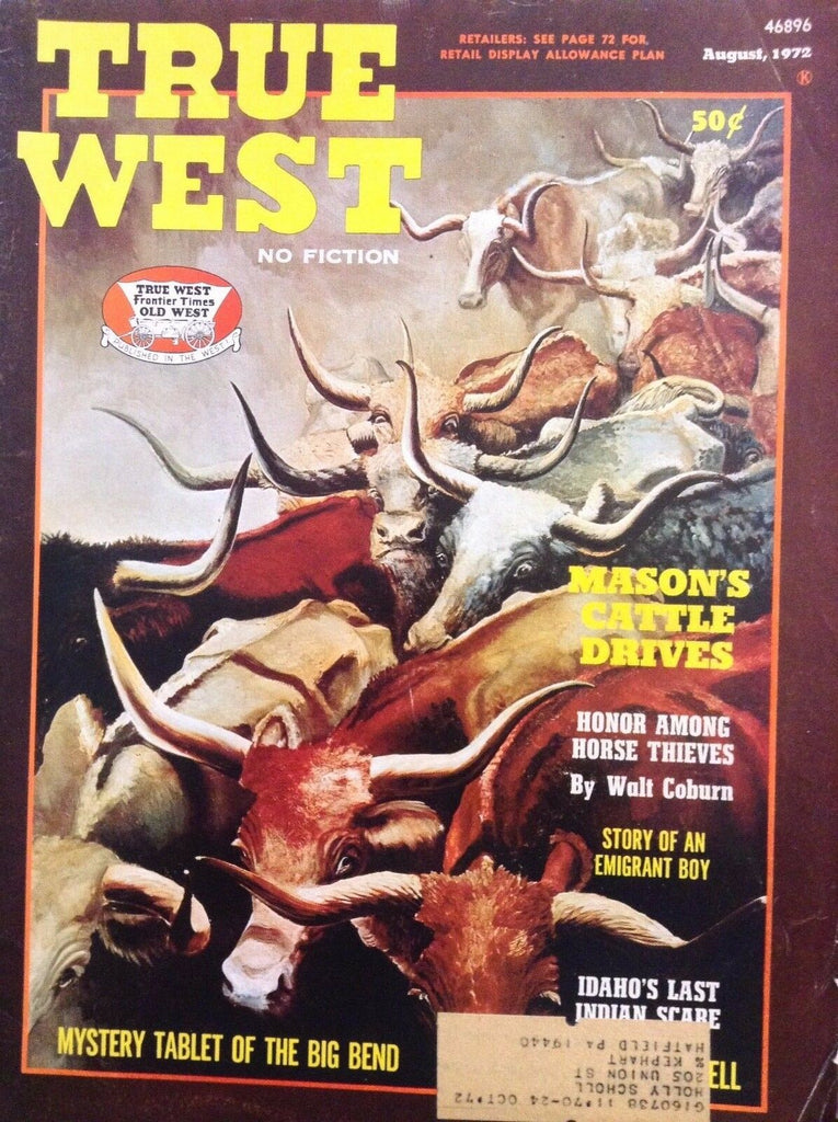 True West Magazine Mason's Cattle Drives August 1972 111517nonrh