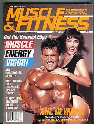 Muscle & Fitness Magazine February 1991 Mr. Olympia EX 071416jhe