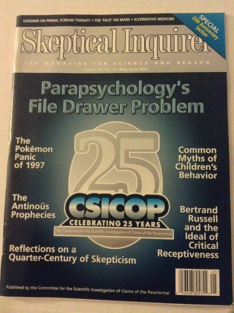 Skeptical Inquirer Magazine 25 Years Of CSICOP May/June 2001 062019nonrh