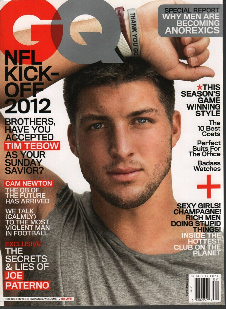 GQ Men's Magazine September 2012 Tim Tebow Cam Newton Joe Paterno 031120AME