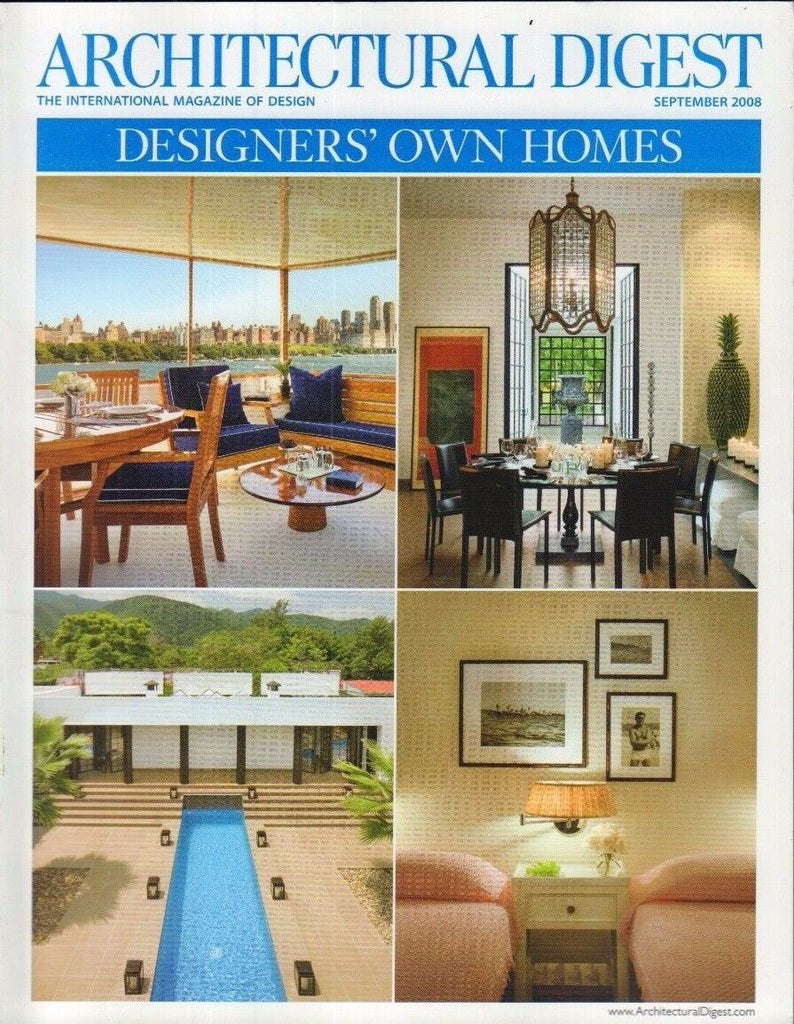 Architectural Digest September 2008 Designers' Own Homes 021417DBE3