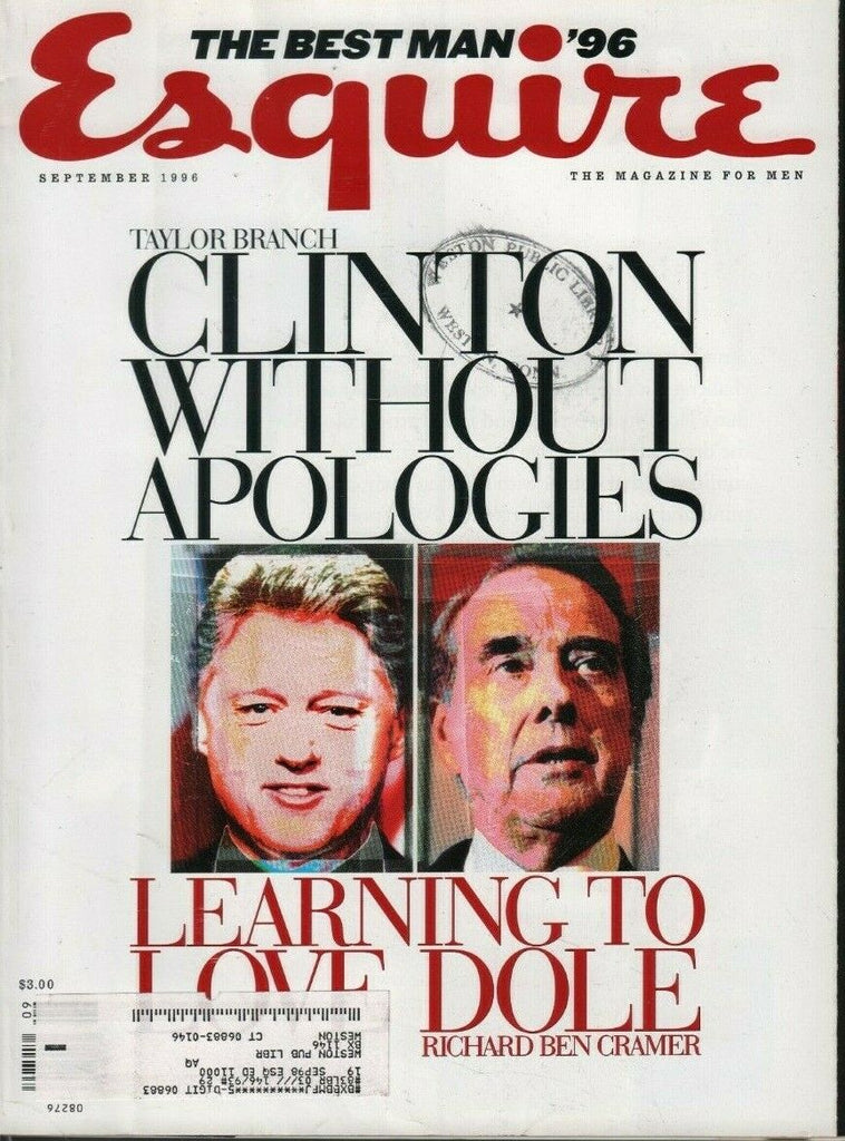 Esquire September 1996 Bill Clinton Bob Dole w/ML 062819DBE