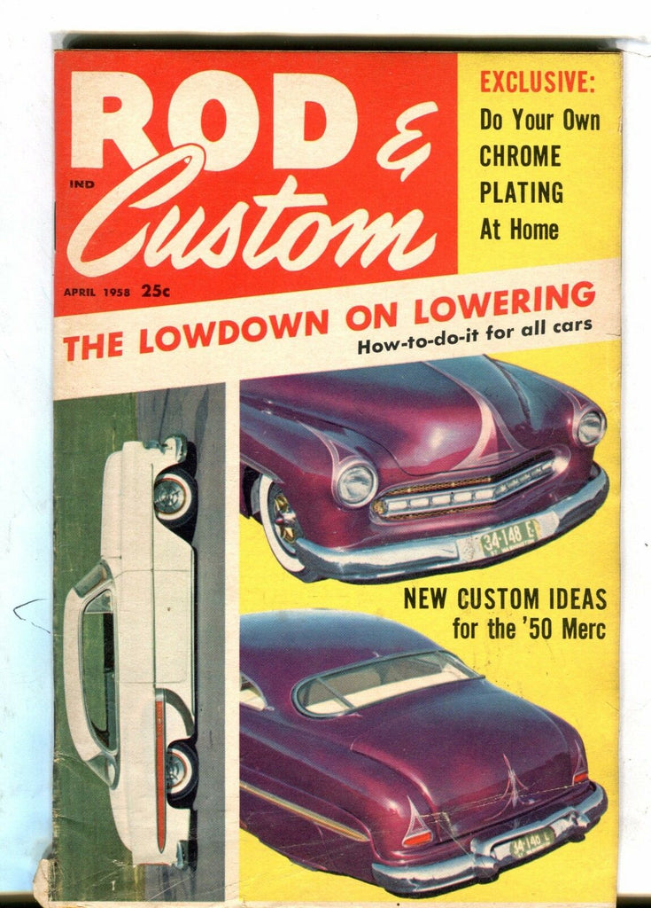 Rod & Custom Magazine April 1958 Lowdown On Lowering EX 042517nonjhe