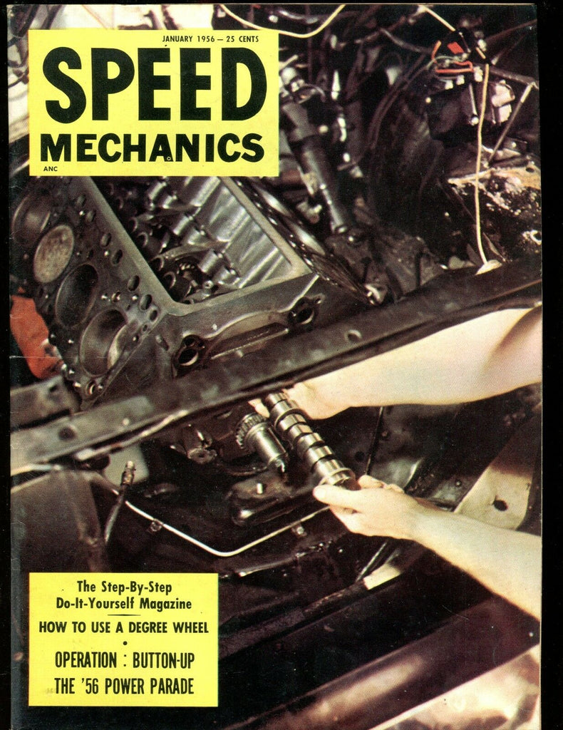 Speed Mechanics Magazine January 1956 '56 Power Parade EX No ML 011017jhe