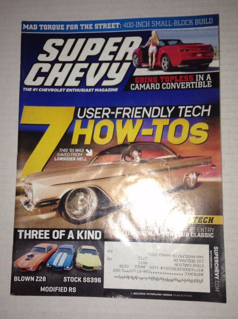 Super Chevy Magazine Lowrider Hell Shifter Install September 2011 030417NONRH