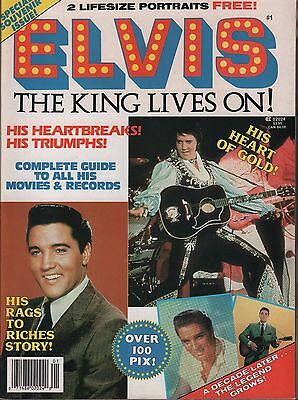 Elvis The King Lives On December 1987 w/Posters EX 112715DBE