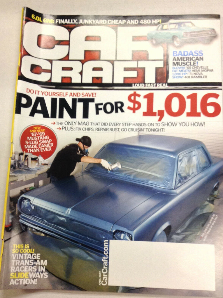Car Craft Magazine Repair Rust '67-'69 Mustang Engine Swap April 2007 050317nonr