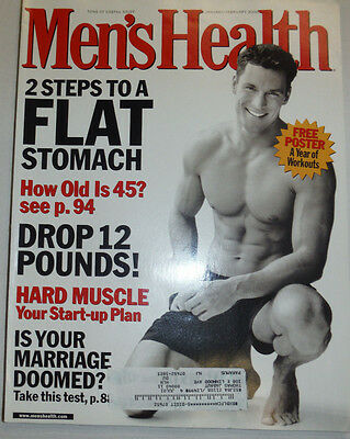 Men's Health Magazine 2 Steps To A Flat Stomach January/February 2000 030515R