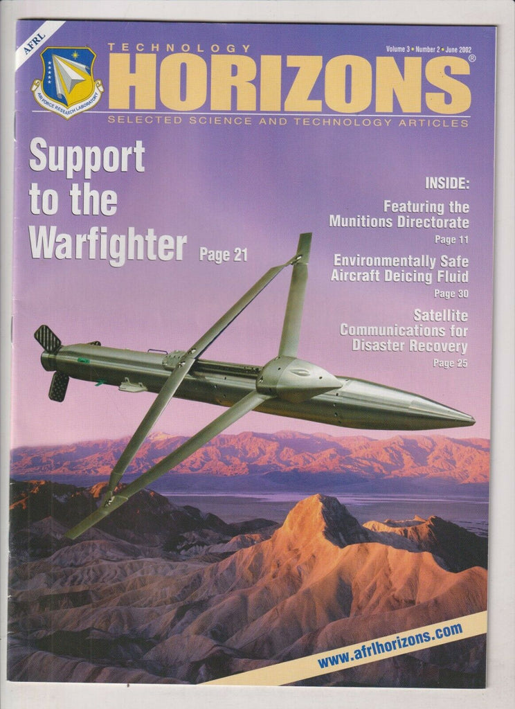 Technology Horizons Support The Warfighter June 2002 021920nonr