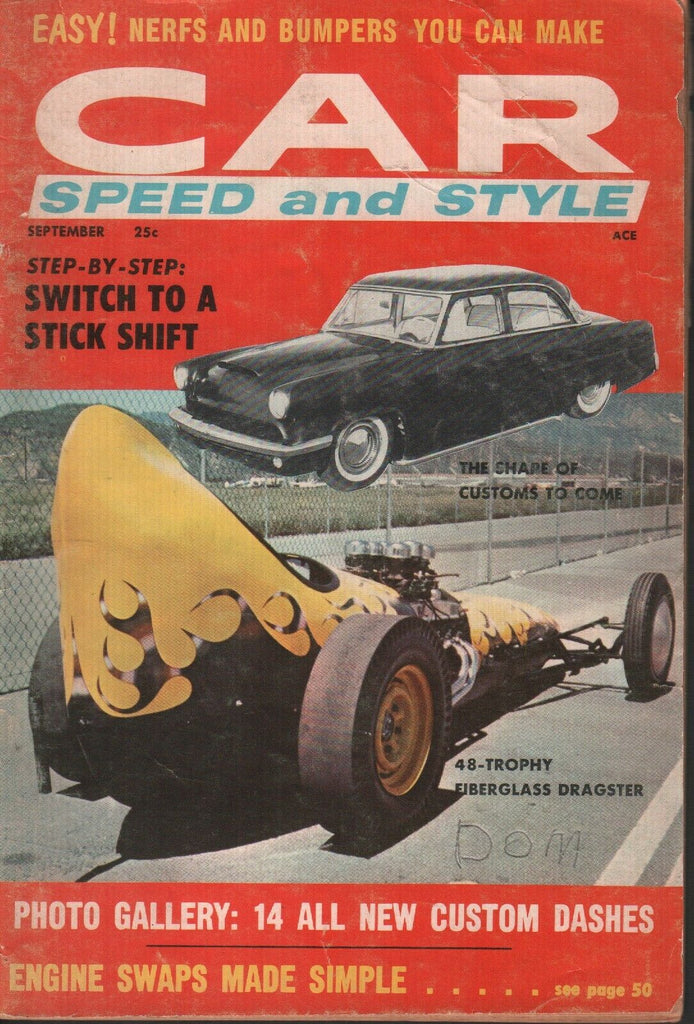 Car Speed and Style September 1958 Irwin Stein Larry T Shaw 061719AME