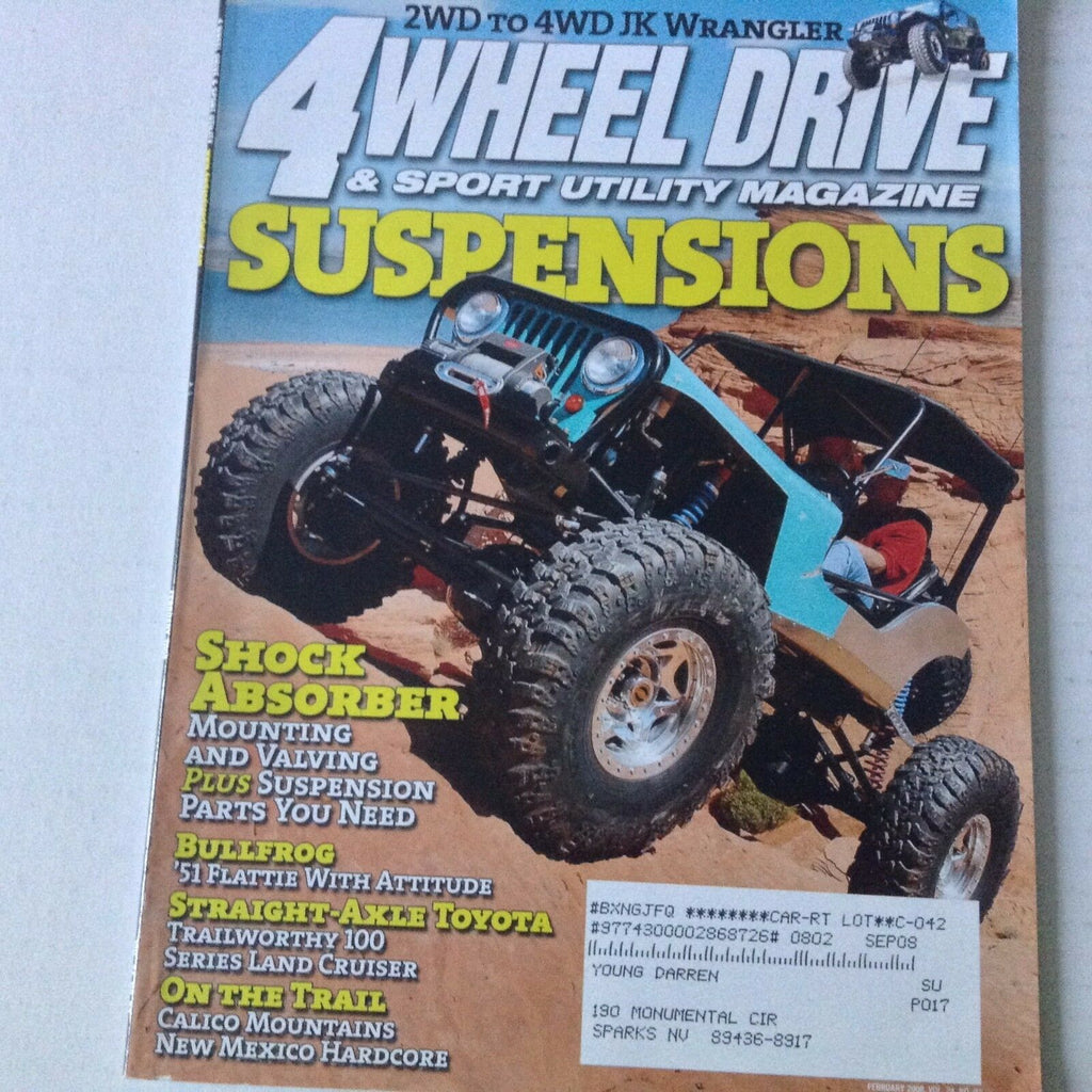 4 Wheel Drive Magazine Suspensions Shock Absorber February 2008 053117nonrh2