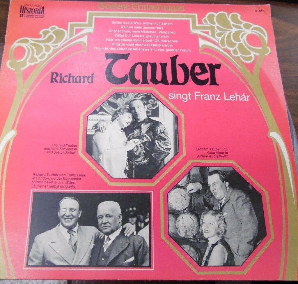 Tauber Singt Franz Lehar 33 RPM H-613 092416LLE