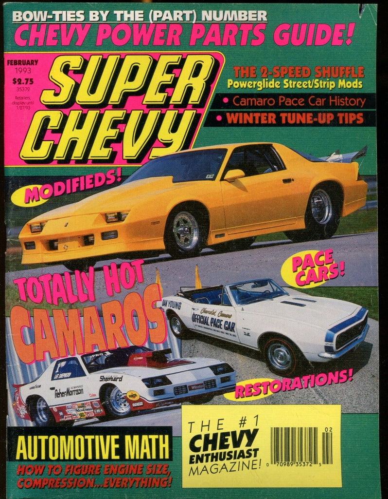 Super Chevy Magazine February 1993 Camaros EX No ML 021717jhe