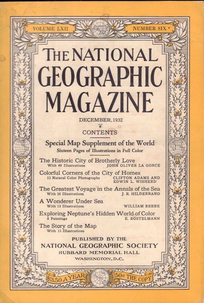 National Geographic December 1932 A Wonderer Under Sea 020717DBE