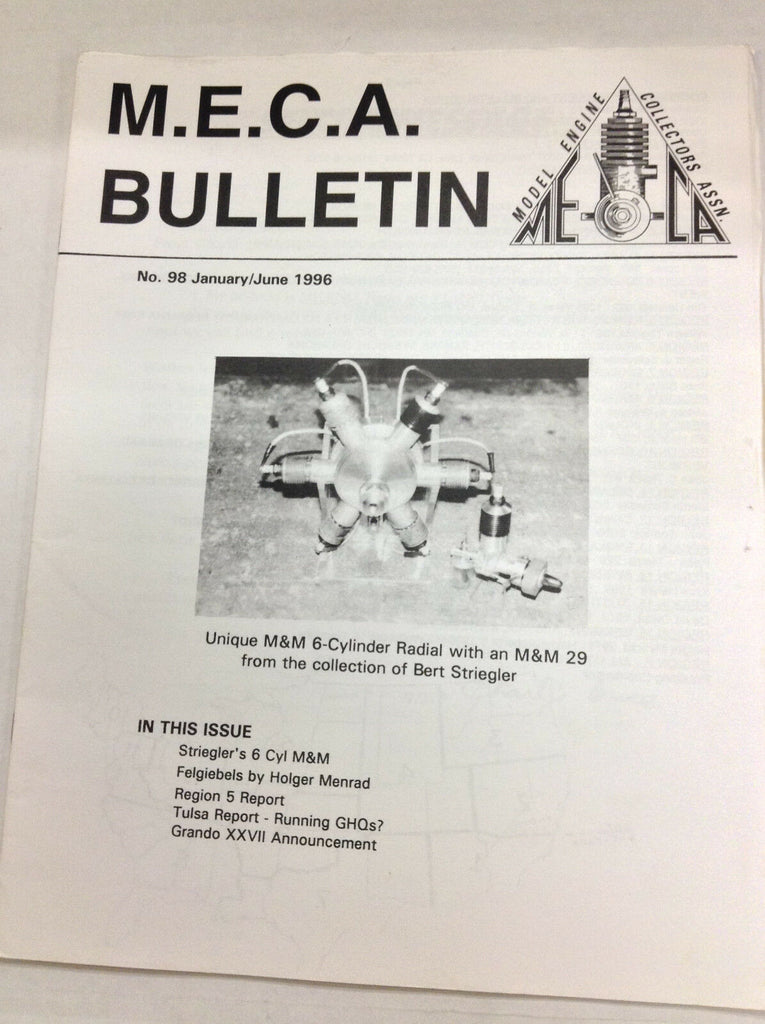 MECA Bulletin Magazine M&M 6-Clyinder Radial January/June 1996 FAL 042617nonr2