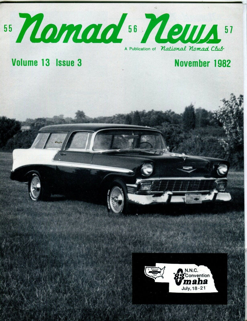Nomad News Magazine November 1982 1956 EX 032217nonjhe