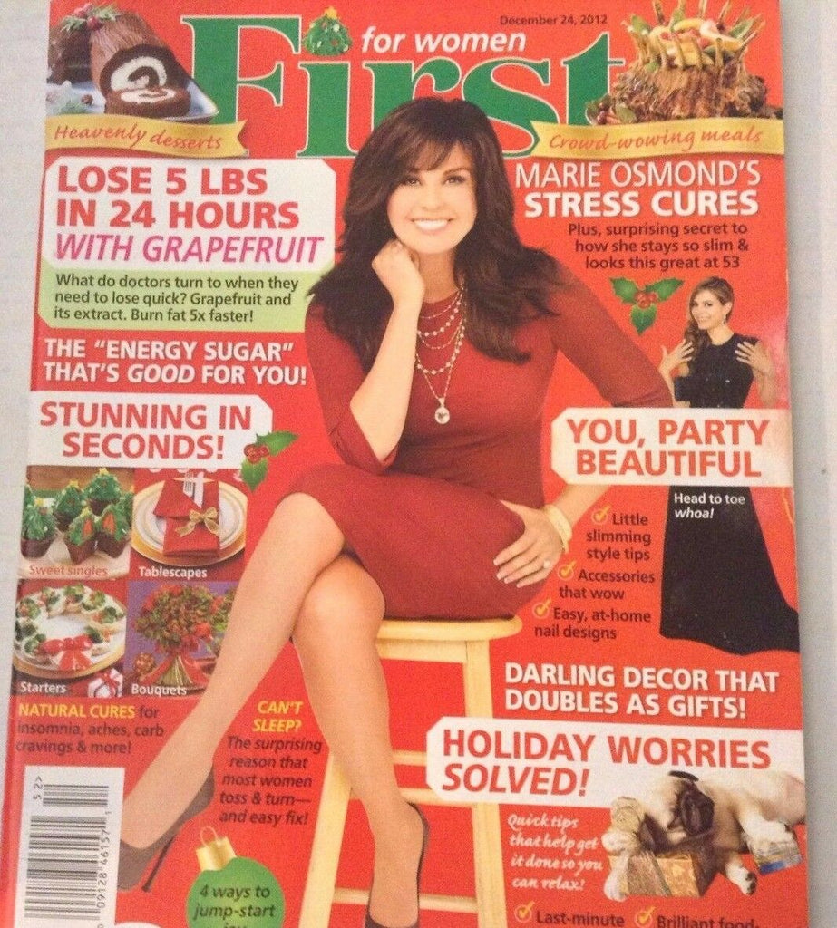 First Magazine Marie Osmond's Stress Cures December 24, 2012 080417nonrh