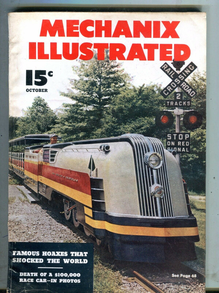 Mechanix Illustrated Magazine October 1949 Chrysler Locomotive 062817nonjhe