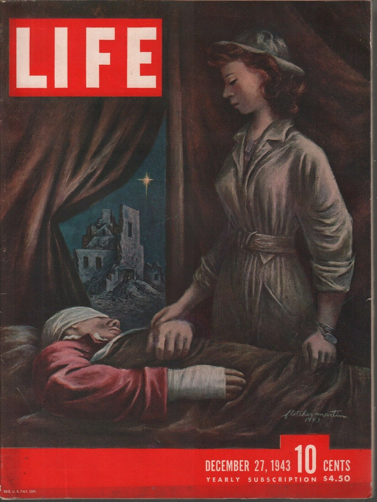 Life Magazine December 27 1943 Fletcher Martin Art Vintage WWII Ads 082119AME