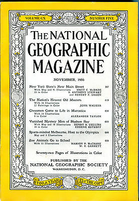 National Geographic Magazine November 1956 NY State's New Main St. EX 011916jhe2