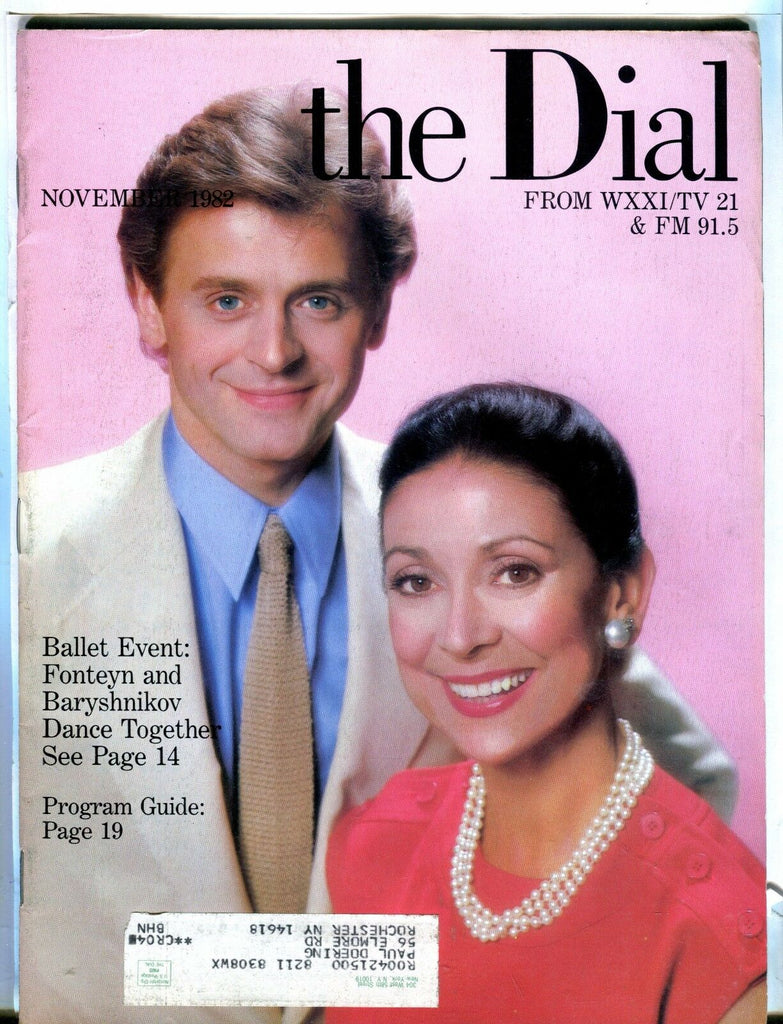 The Dial Magazine November 1982 Baryshnikov EX w/ML 021717jhe