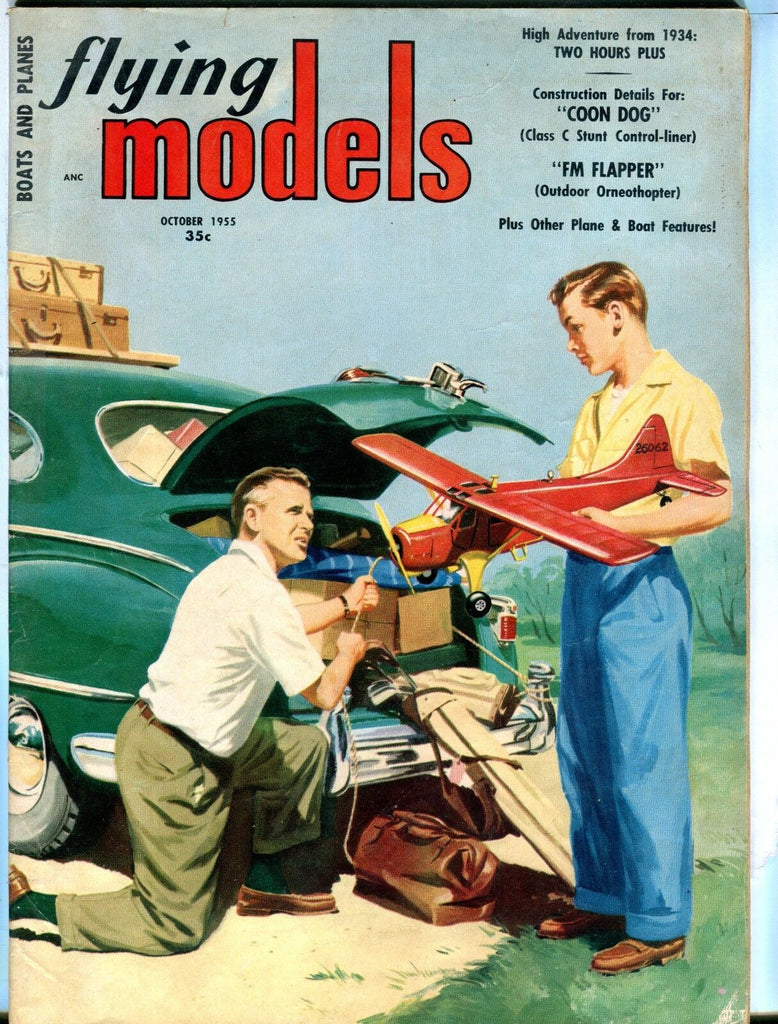 Flying Models Magazine October 1955 Bruce Howson VG No ML 041417nonjhe