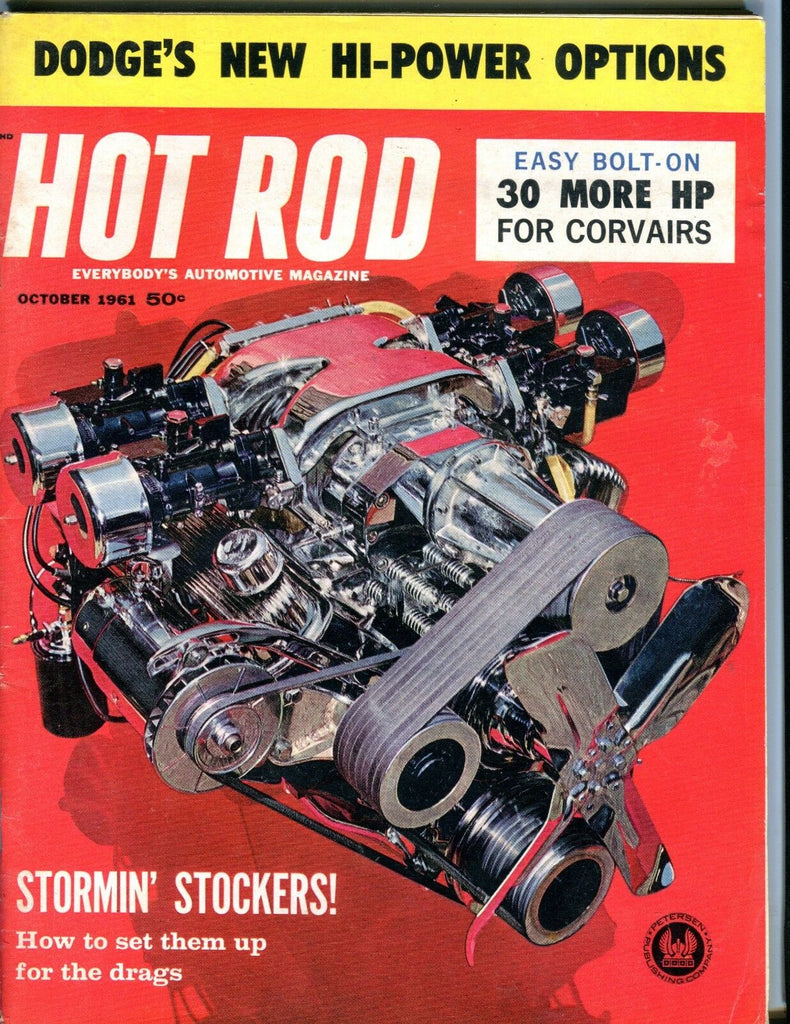 Hot Rod Magazine October 1961 Dodge Corvair VG No ML 051617nonjhe